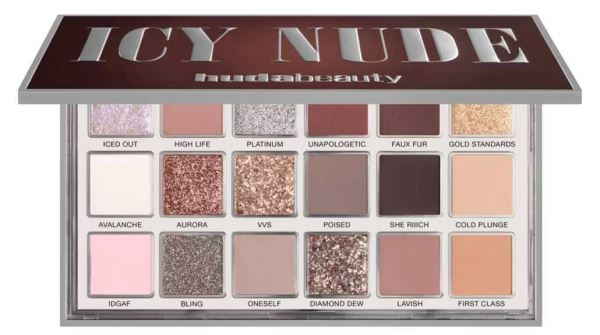 Новая и шикарная Huda Beauty Icy Nude Eyeshadow Palette